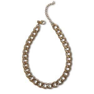 Banana Republic Gold Color Curb Link Necklace